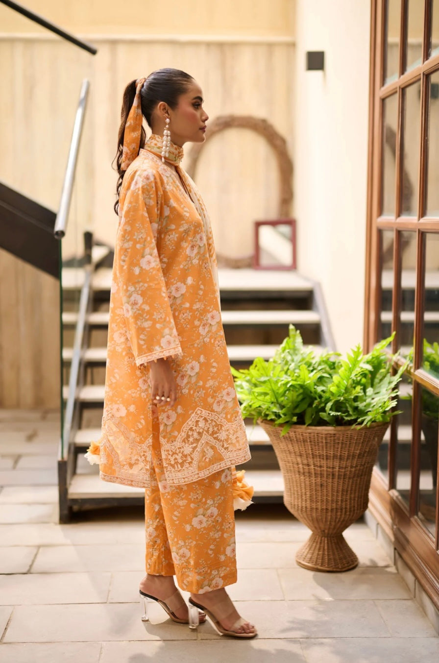 DHANAK PREMIUM LAWN’24 | ORANGE