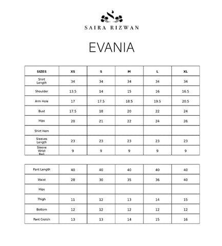 SAIRA RIZWAN ‘LAEL SILK PRET’26 | EVANIA