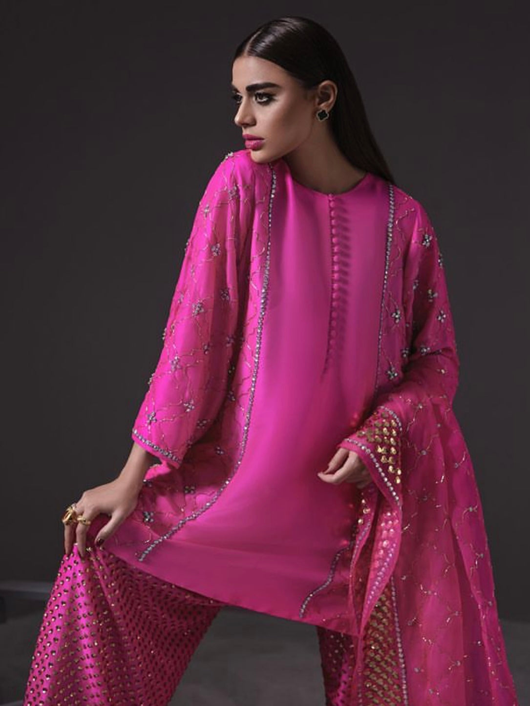 MUSE LUXE | DIVA PINK EMBELLISHED SET