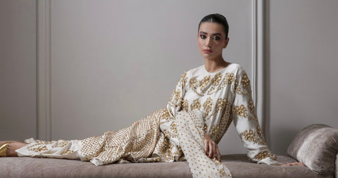 MUSE LUXE | EGRET EMBELLISHED SET