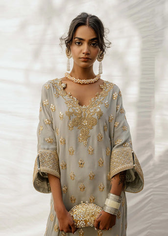 MAHGUL LUXURY PRET | GREY AMETHYST