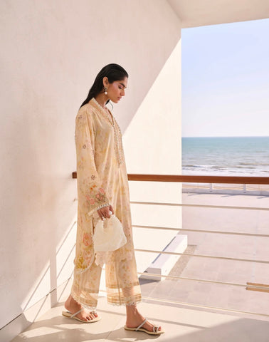 DHANAK PRINTED PRET’24 | MUSTARD SET