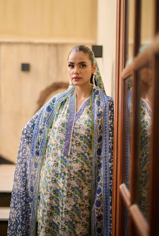DHANAK PREMIUM LAWN’24 | GREEN FLORAL