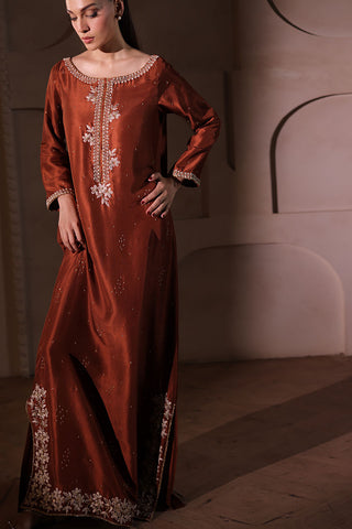 UZMA & AFSHEEN ‘CELEBRATION WEAR’26 | CINNAMON SILK
