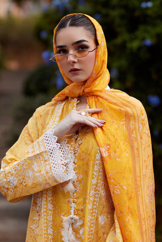 NIDA AZWER LUXURY LAWN’24 | DAFFODIL DREAM