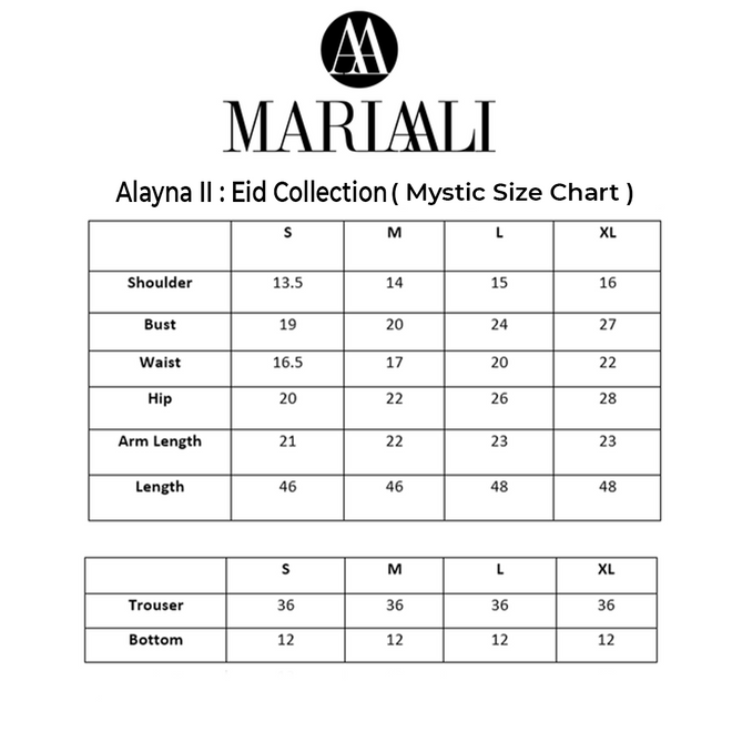 MARIA HASSAN ALI ‘ALAYNA’ VOL 2 | MYSTIC