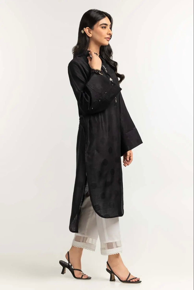 GUL AHMED CASUAL PRET | EMBELLISHED SHIRT ST-02