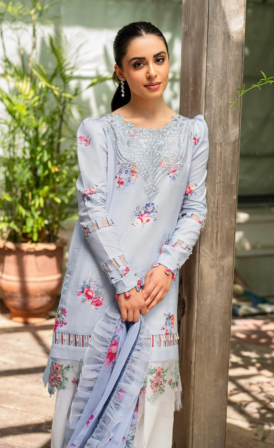 ASIFA NABEEL UNSTITCHED LAWN’24 | PANKH