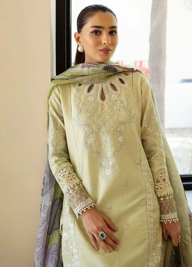 SIRAA SADAF FAWAD KHAN LAWN UNSTITCHED’24 | GINA (B)