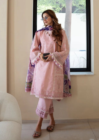 SIRAA SADAF FAWAD KHAN LAWN UNSTITCHED’24 | GINA (A)