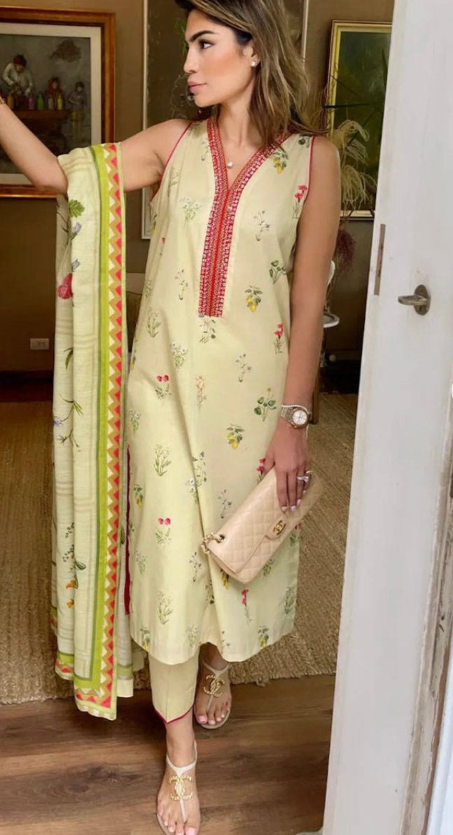FARIDA HASAN | BOTANICAL SHIRT & PANTS