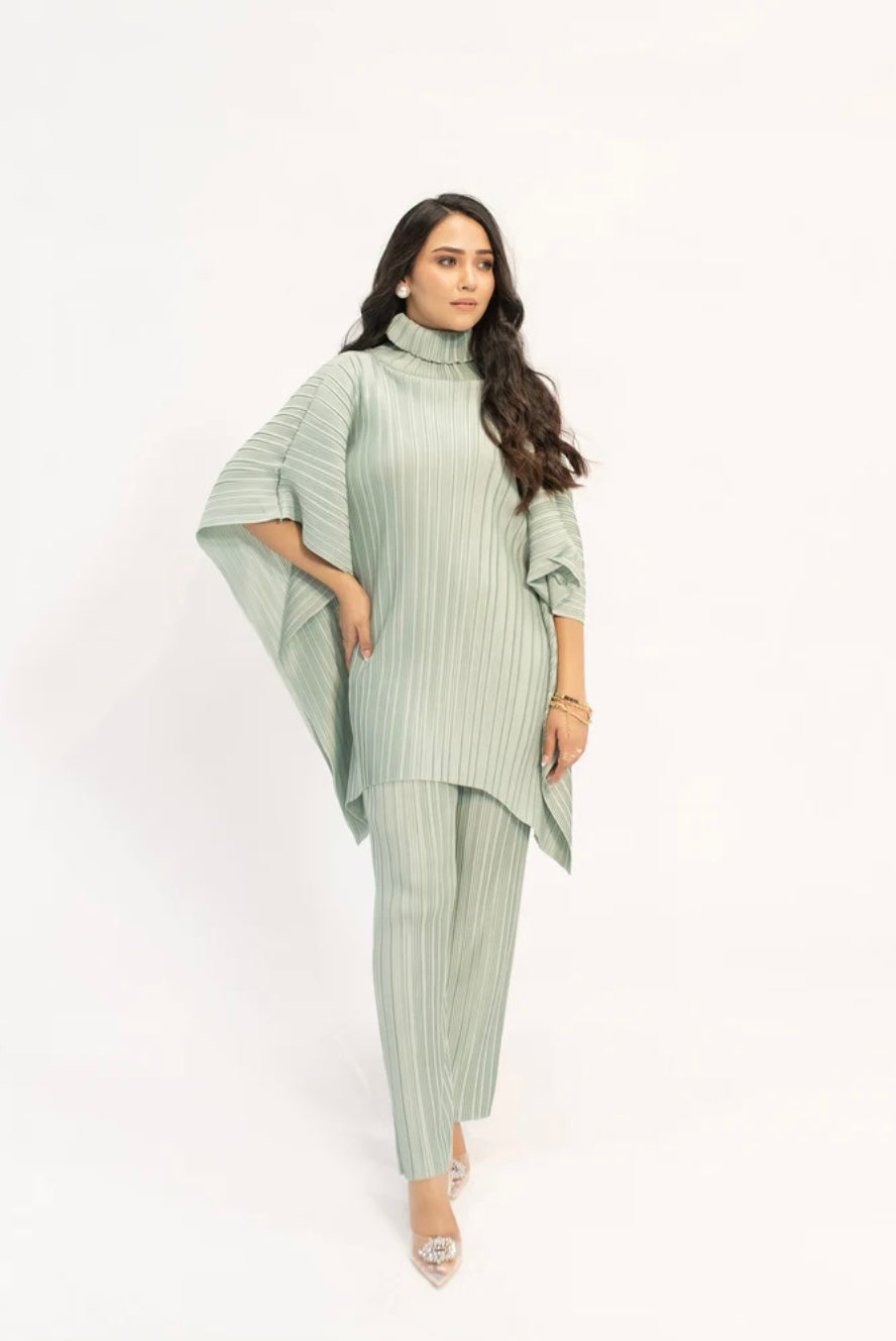 Hassal | Sevda Mint Pleated Suit