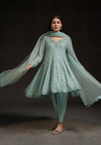 AMMARA KHAN GLITZ VOL 2 | SHORT PEPLUM KALIDAR SET