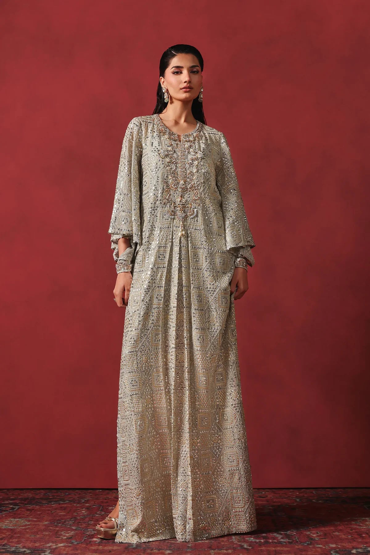 AMMARA KHAN FESTIVE EDIT’26 | STARRY MIRAGE KAFTAN