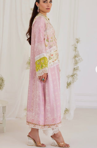 FARAH TALIB AZIZ LUXE SILK PRET’24 | LUCIA PATCHWORK JACKET AND SLIP