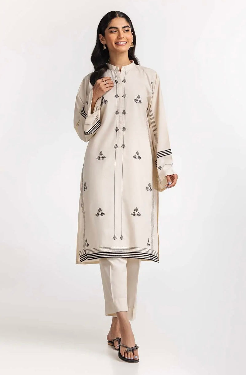 GUL AHMED  CASUAL PRET | EMBROIDERED SET ST-02
