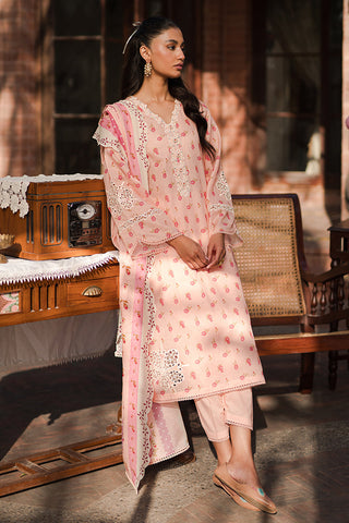 CROSS STITCH PREMIUM LAWN | PEACH GLAM