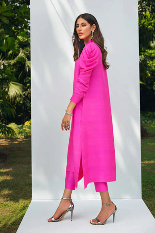 ZONA SHAHAM SILK LUXE PRET | FUSCIA PINK SET