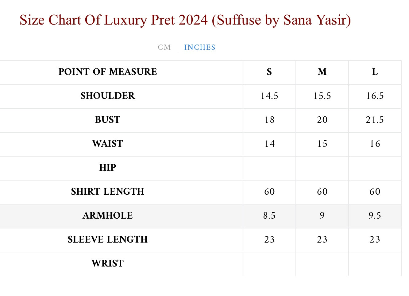SUFFUSE LUXURY PRET’24 | BELLA