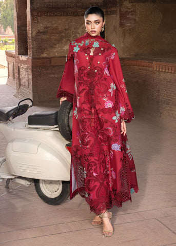 SAIRA SHAKIRA BLOOM UNSTITCHED LAWN’26 | ZELIE 1A