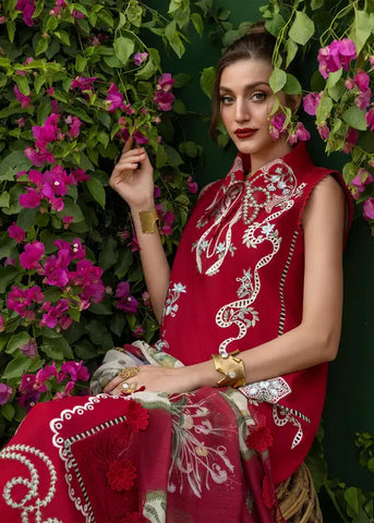 SAIRA SHAKIRA BLOOM UNSTITCHED LAWN’26 | ELISE 1B