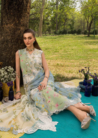 SAIRA SHAKIRA BLOOM UNSTITCHED LAWN’26 | LANA 1A