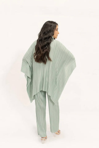 Hassal | Sevda Mint Pleated Suit
