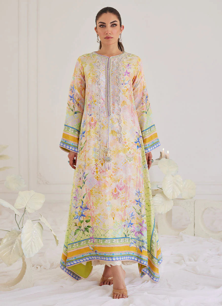 FARAH TALIB AZIZ LUXE SILK PRET’24 |  BLANCA SILK KAFTAN