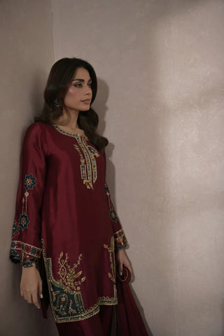 NIMRAH HAFSA ‘ZEINA FESTIVE FORMALS’26 | ROSA TEAL