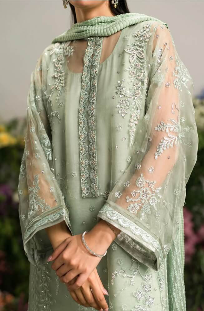 AMMARA KHAN LILY’24 | MINTY CRUSHED SET
