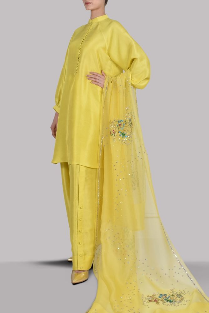 MUSE LUXE | AURORA YELLOW EMBELLISHED SET