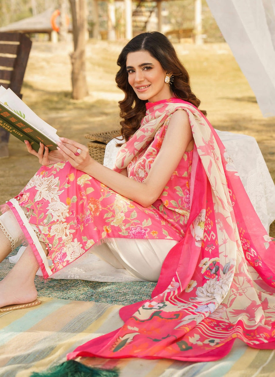 ASIFA & NABEEL UNSTITCHED LAWN’24 | ANIKA