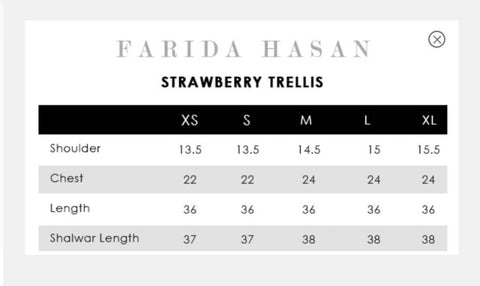 FARIDA HASAN BLOOM EDIT VOL 2 MID SUMMER’26 | STRAWBERRY TRELLIS