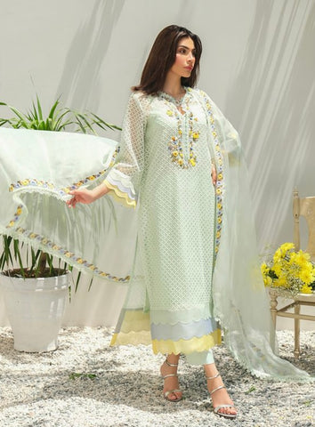 FARIDA HASAN SUMMER HIGH’24 | MINT TERLLIS ROSE WITH PANTS
