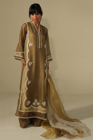 FARIDA HASAN ‘DHOOP LUXE PRET’26 | TOFFEE ROSE SET