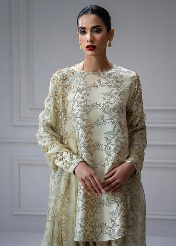 MUSE LUXE | LAMB’S WOOL BLOCK PRINTED & EMBELLISHED SET