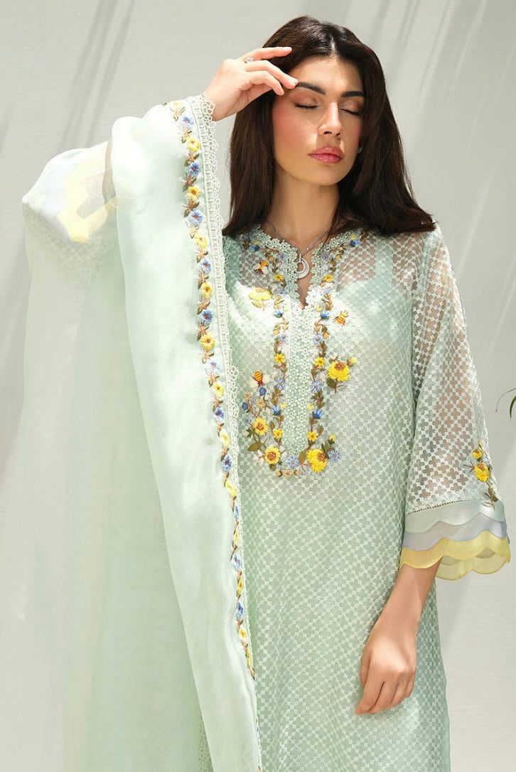 FARIDA HASAN SUMMER HIGH’24 | MINT TERLLIS ROSE WITH PANTS