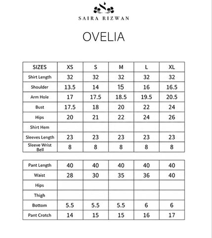 SAIRA RIZWAN ‘LAEL SILK PRET’26 | OVELIA