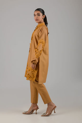 AYESHA SOMAYA CASUAL PRET’24 | MUSTARD SET