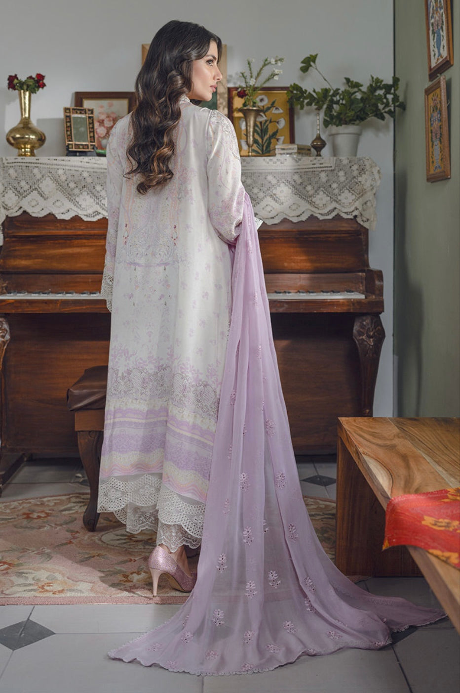 ANSAB JAHANGIR LUXE SILK PRET | FRENCH FLORAL