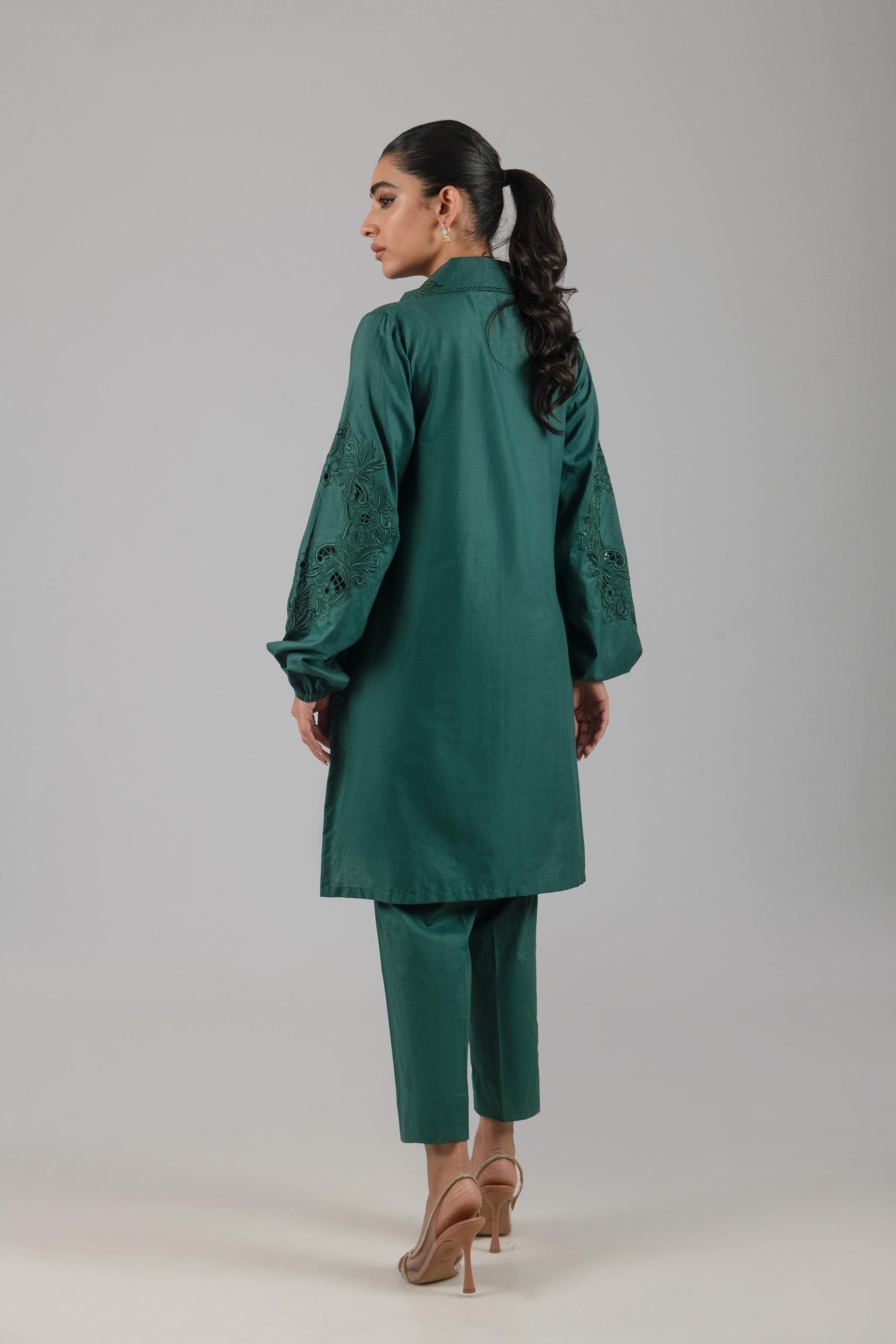 AYESHA SOMAYA CASUAL PRET’24 | GREEN SET
