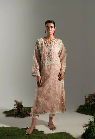 AMMARA KHAN LILY’24 | PASTEL PEACH SET