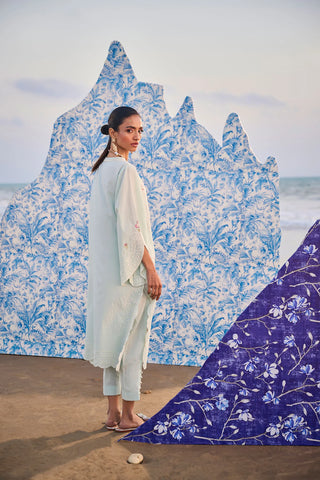 DHANAK PRINTED PRET’24 | MINT GREEN SET