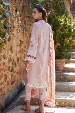 NIDA AZWER LUXURY LAWN’24 | PEACH BLOSSOM