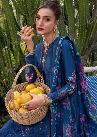 SAIRA SHAKIRA BLOOM UNSTITCHED LAWN’26 | ZELIE 1B