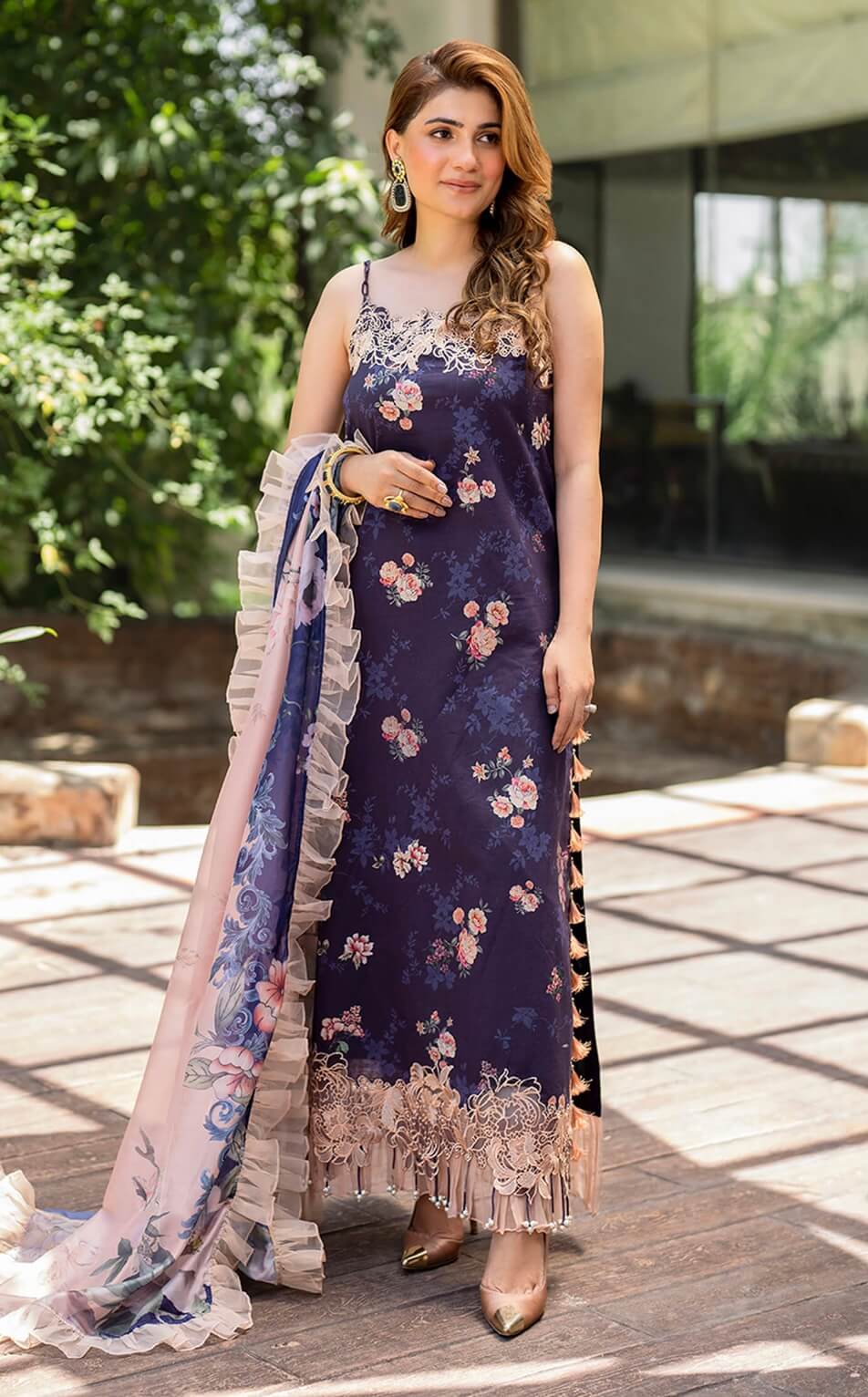 ASIFA NABEEL UNSTITCHED LAWN’24 | ZAHRA