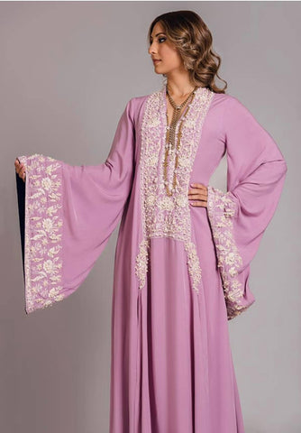 AYESHA FAROOK CASUAL PRET’24 | SPLIT KALLI KAFTAN