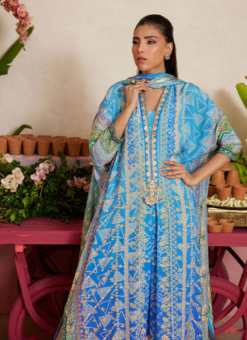 FARAH TALIB AZIZ ‘MAYNA FESTIVE PRET’26 | ELARIA SKY BLUE