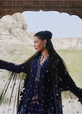 HUSSAIN REHAR ‘KOT RADHA KISHAN- KARANDI UNSTITCHED’26 | MERLOT