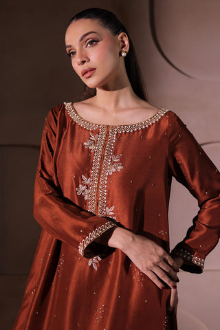 UZMA & AFSHEEN ‘CELEBRATION WEAR’26 | CINNAMON SILK